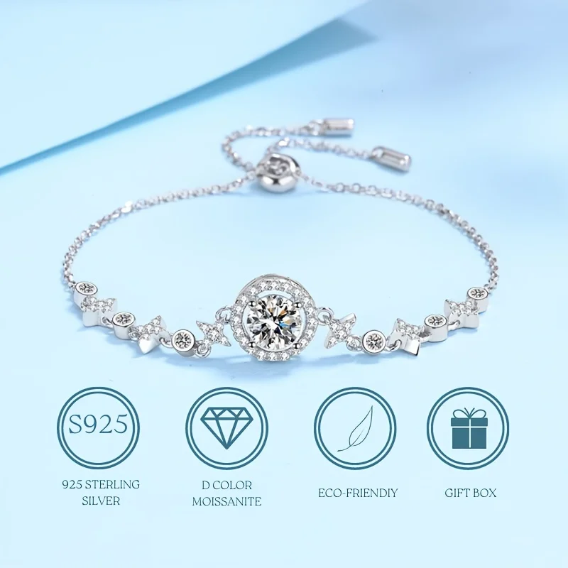 1CT Moissanite Bracelet 925 Sterling Silver Link Bracelet For Women Men, D Color, Moissanite Jewelry For Girls Boys Mother Gifts
1CT Moissanite Bracelet 925 Sterling Silver Link Bracelet For Women Men, D Color, Moissanite Jewelry For Girls Boys Mother Gifts
