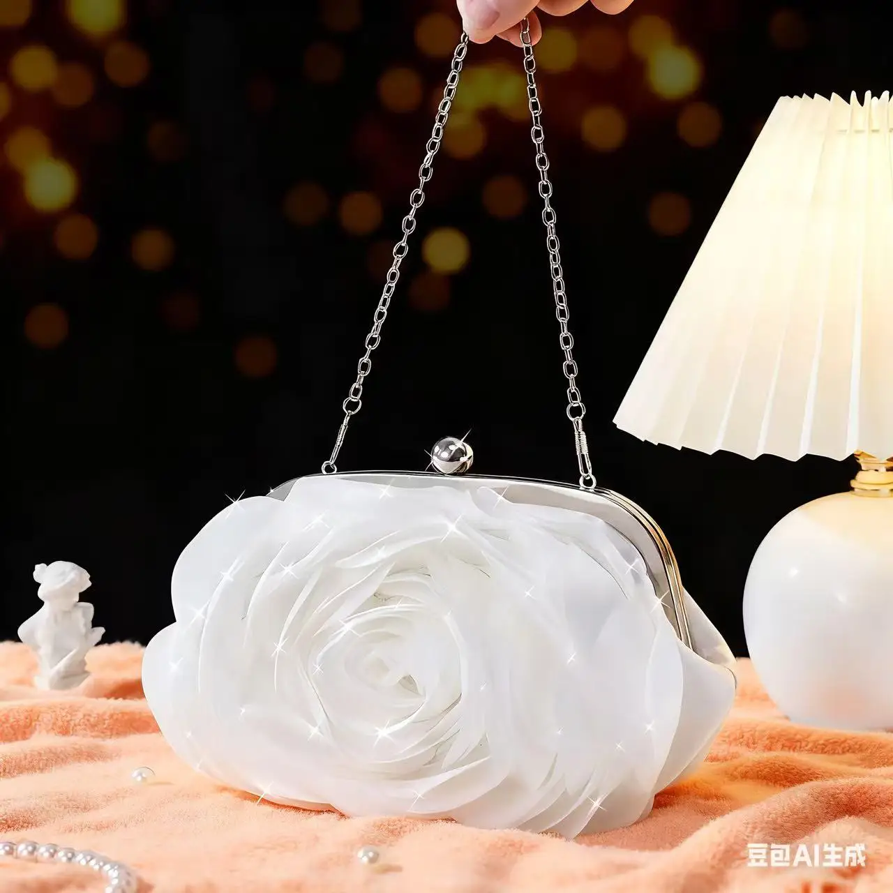 Elegant Rose Flowers Evening Clutch Purse with Chain Wedding Handbag Dinner Clutch Bag for Party Banquet Christmas Prom Bag
Elegant Rose Flowers Evening Clutch Purse with Chain Wedding Handbag Dinner Clutch Bag for Party Banquet Christmas Prom Bag