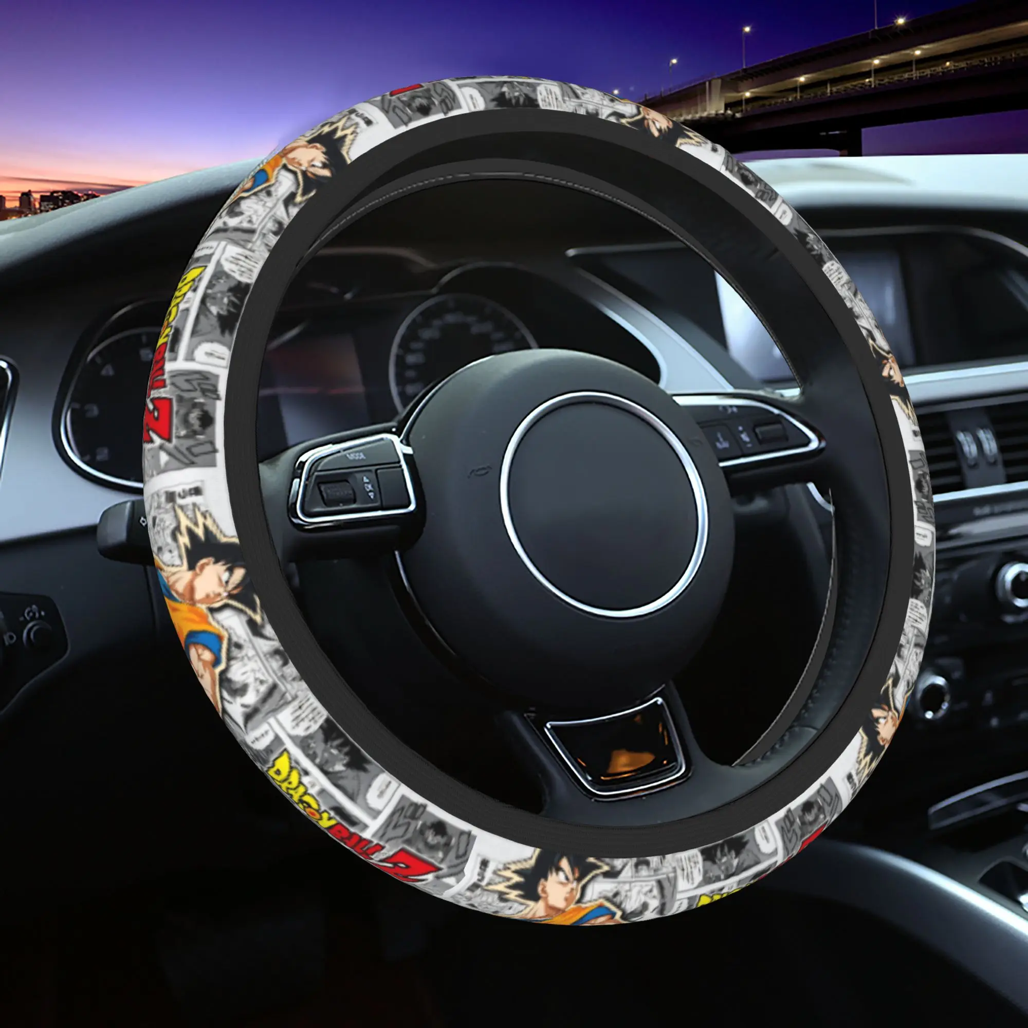 Dragon Ball Kakarot DBZ Manga Car Steering Wheel Cover 38cm Anti-slip Steering Wheel Protective Cover Elastische Auto Decoration
Dragon Ball Kakarot DBZ Manga Car Steering Wheel Cover 38cm Anti-slip Steering Wheel Protective Cover Elastische Auto Decoration
