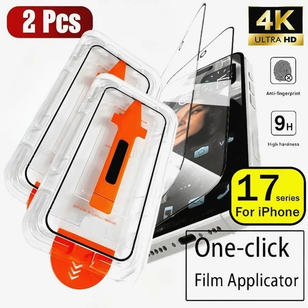 2 шт. закаленное стекло Ultra HD для iPhone 17 16 15 14 13 Pro Max Air 16e 12 11 Pro 15 14 Plus XS XR One Click Простота установки стекла
2 шт. закаленное стекло Ultra HD для iPhone 17 16 15 14 13 Pro Max Air 16e 12 11 Pro 15 14 Plus XS XR One Click Простота установки стекла