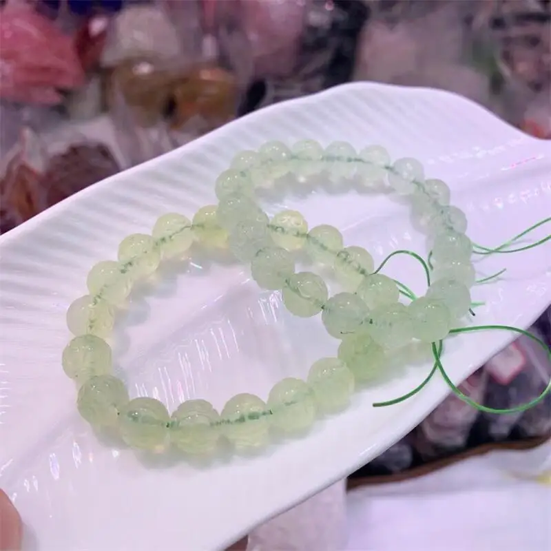 10.5MM Natural Prehnite Mosaic Bead Bracelet Fashion Crystal Quartz Jewelry Reiki Healing Gift For Women 1pcs
10.5MM Natural Prehnite Mosaic Bead Bracelet Fashion Crystal Quartz Jewelry Reiki Healing Gift For Women 1pcs