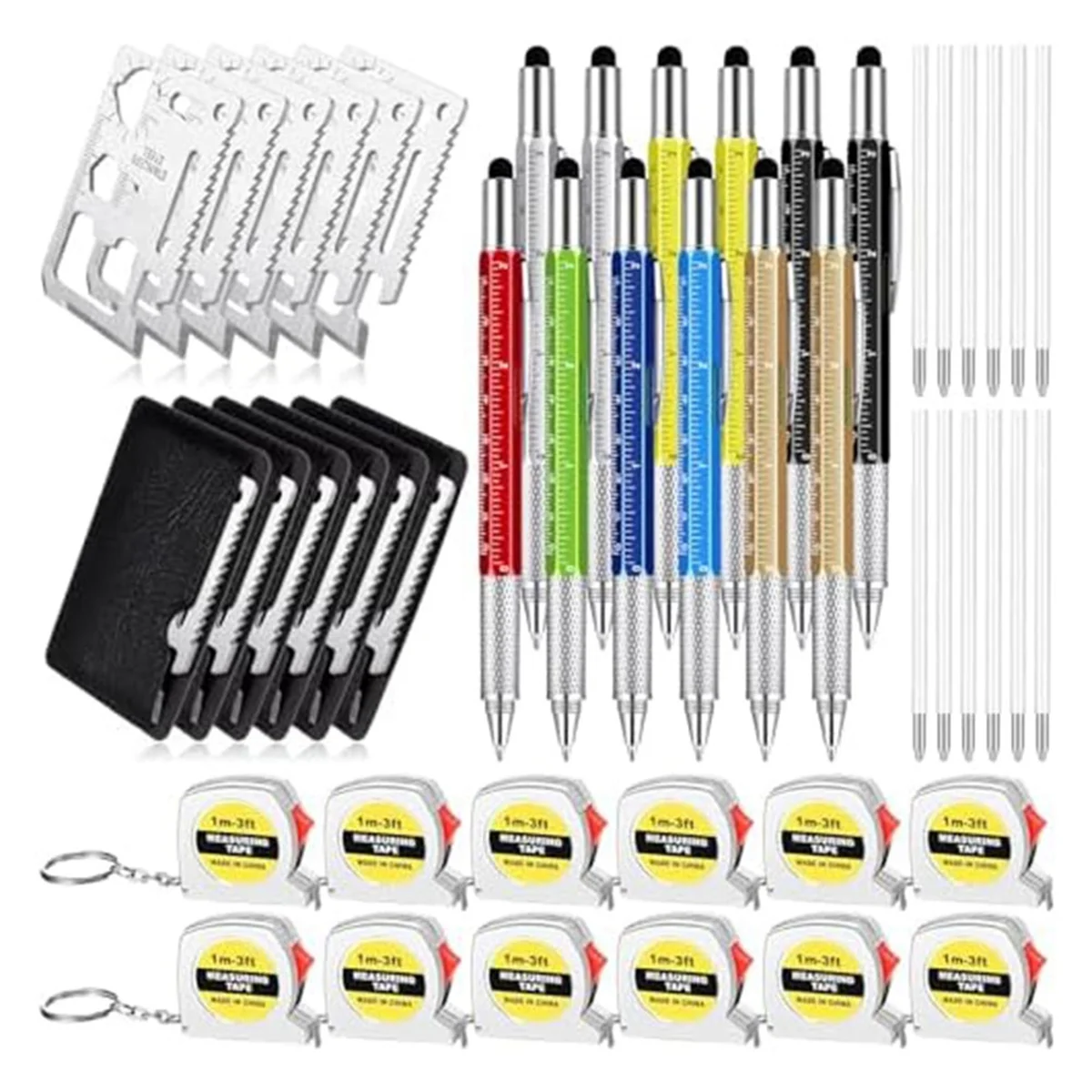 CGG-Gift Pen Set for Men 6 in 1 Multitool Tool Pen Christmas TechGifts for Dad Multitool Pen
CGG-Gift Pen Set for Men 6 in 1 Multitool Tool Pen Christmas TechGifts for Dad Multitool Pen