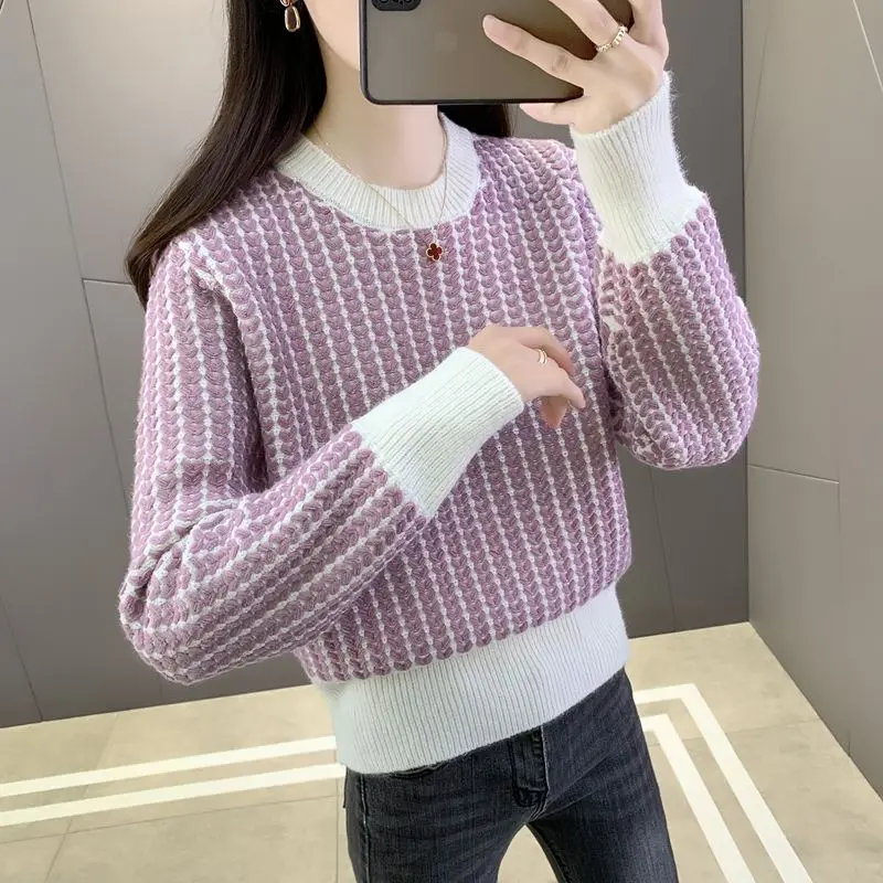 Pullover Sweater 2023 Autumn/Winter New Colored Short Pullover Sweater for Women Spring/Autumn Knitwear Sweater Pullover Female
Pullover Sweater 2023 Autumn/Winter New Colored Short Pullover Sweater for Women Spring/Autumn Knitwear Sweater Pullover Female