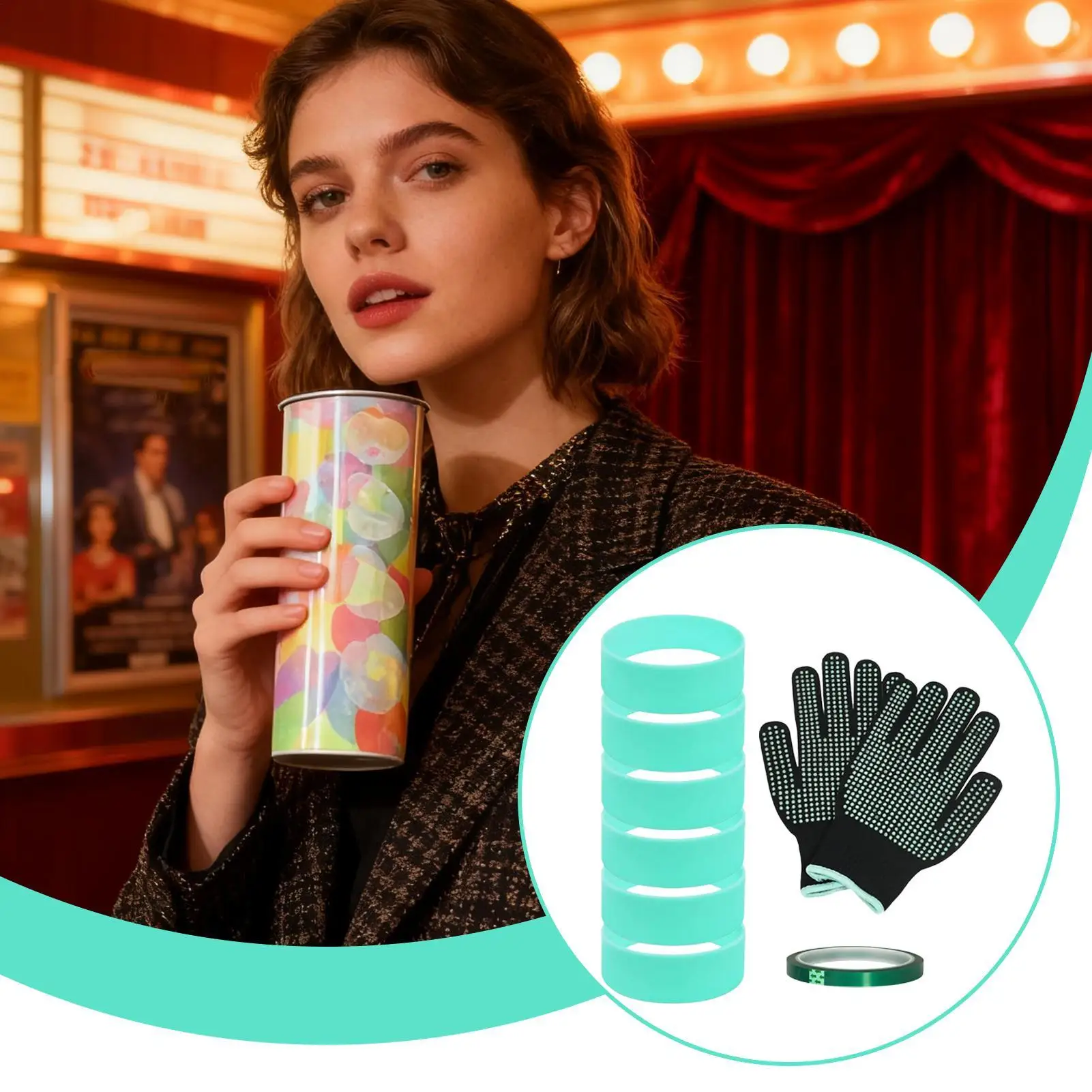 Силиконовые ленты для сублимационного стакана, эластичный рукав из 6 предметов, термостойкое кольцо для художественной бутылки с водой, дорожная кружка, чашка для дома
Силиконовые ленты для сублимационного стакана, эластичный рукав из 6 предметов, термостойкое кольцо для художественной бутылки с водой, дорожная кружка, чашка для дома