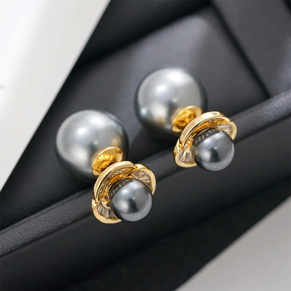 Retro fashion classic grey pearl earrings pendant earrings for women‘s girl party gift jewlry whosale
Retro fashion classic grey pearl earrings pendant earrings for women‘s girl party gift jewlry whosale