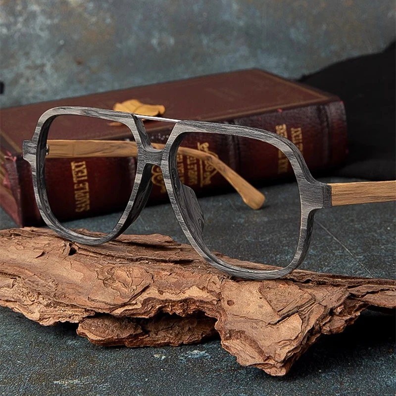 IEYECK Retro Wood Men Eyeglasses Frames Oversized Prescription Glasses Frame Pilot Spectacles Myopia Optical Glasses Frame 6108
IEYECK Retro Wood Men Eyeglasses Frames Oversized Prescription Glasses Frame Pilot Spectacles Myopia Optical Glasses Frame 6108