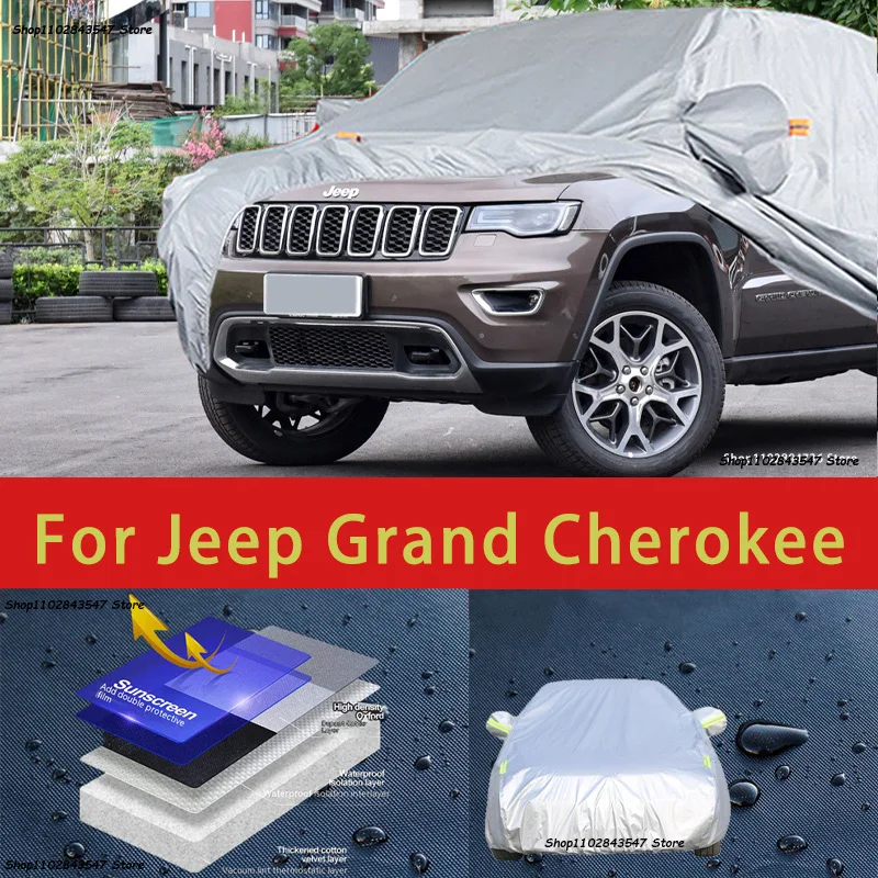 For Jeep Grand Cherokee Outdoor Protection Full Car Covers Snow Cover Sunshade Waterproof Dustproof Exterior Car accessories
For Jeep Grand Cherokee Outdoor Protection Full Car Covers Snow Cover Sunshade Waterproof Dustproof Exterior Car accessories