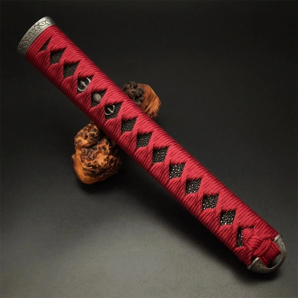 27CM Tsuka Handle Real Black Stingray Skin Rayskin Silk Ito Alloy Fuchi Kashira Fittings For Japanese Sword Samurai Katana Part
27CM Tsuka Handle Real Black Stingray Skin Rayskin Silk Ito Alloy Fuchi Kashira Fittings For Japanese Sword Samurai Katana Part