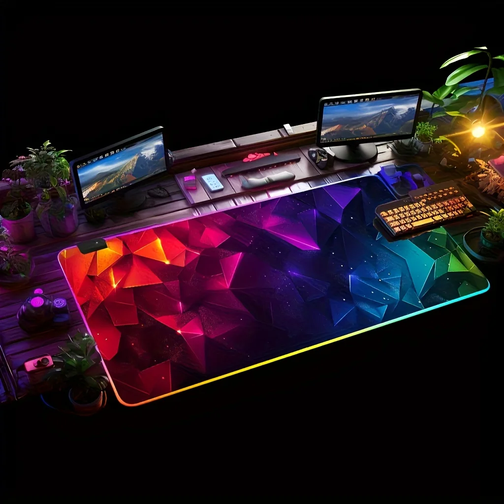 Игровой коврик для мыши RGB с 14 режимами подсветки и сенсорным управлением, расширенный мягкий коврик для клавиатуры с нескользящей резиновой основой
Игровой коврик для мыши RGB с 14 режимами подсветки и сенсорным управлением, расширенный мягкий коврик для клавиатуры с нескользящей резиновой основой