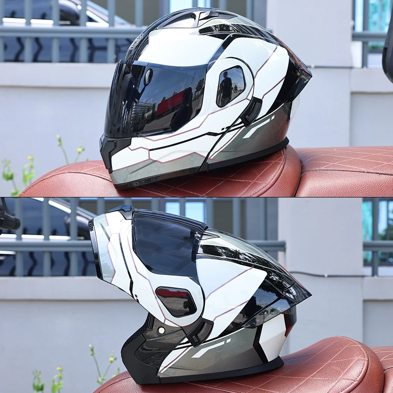 ORZ-103-DOT Certified ABS Flip Up Helmet Double Visor Modular Full Face for Men Motorbike Motorcycle Helmet Casco with Sun Visor
ORZ-103-DOT Certified ABS Flip Up Helmet Double Visor Modular Full Face for Men Motorbike Motorcycle Helmet Casco with Sun Visor
