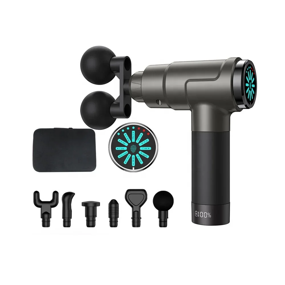 Double Heads Muscle Massage Gun Deep Tissue Percussion Muscle Massager Gun for Athletes Pain Relief Therapy and Relaxation
Double Heads Muscle Massage Gun Deep Tissue Percussion Muscle Massager Gun for Athletes Pain Relief Therapy and Relaxation