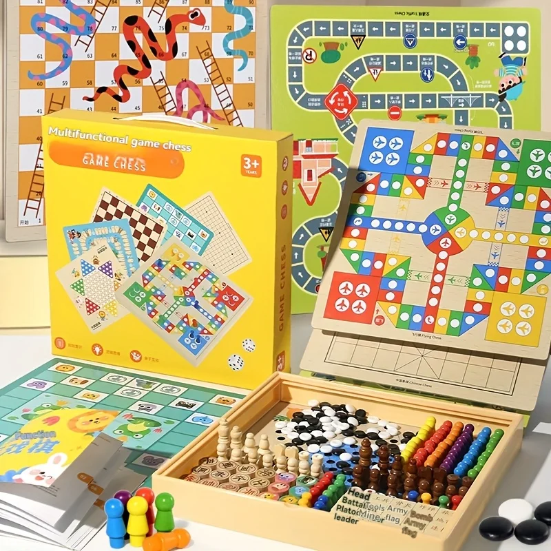 Деревянная игрушка «три в одном» для многофункциональных настольных игр
Деревянная игрушка «три в одном» для многофункциональных настольных игр