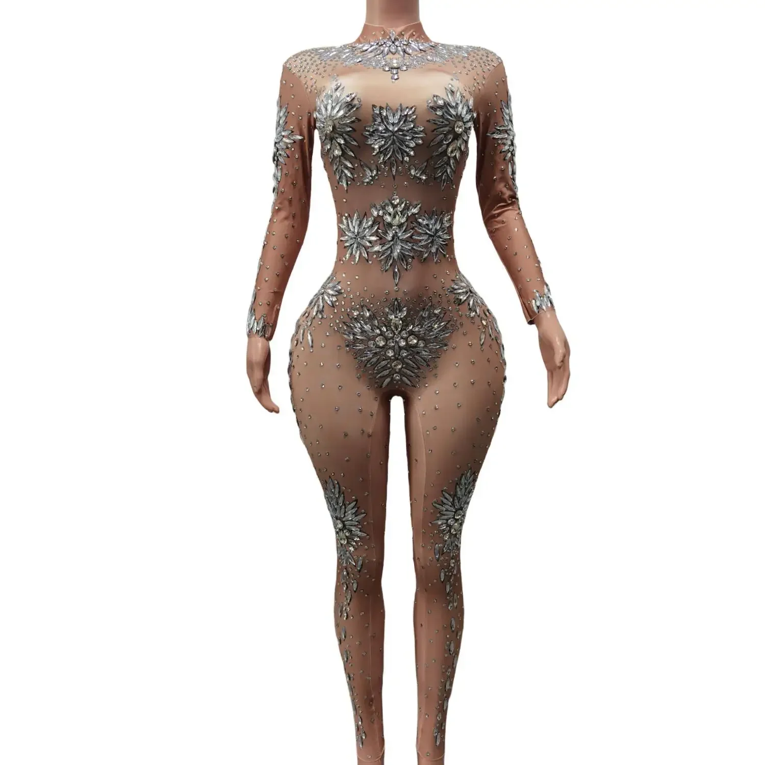 Fashion Silver Rhinestone Latest Jumpsuit Women Club Party Performance Costumes Bodycon Sequin Wedding Prom Long Sleeve Bodysuit
Fashion Silver Rhinestone Latest Jumpsuit Women Club Party Performance Costumes Bodycon Sequin Wedding Prom Long Sleeve Bodysuit