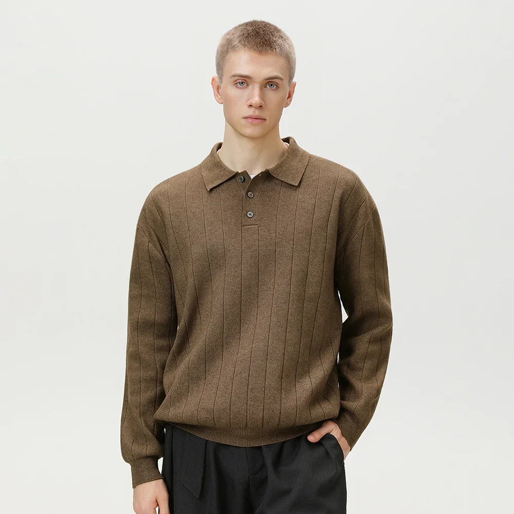 TFETTERS, мужской вязаный свитер в стиле Old Money, осень-зима 202, новый однотонный уличный модный трикотаж, текстурированный вязаный топ
TFETTERS, мужской вязаный свитер в стиле Old Money, осень-зима 202, новый однотонный уличный модный трикотаж, текстурированный вязаный топ