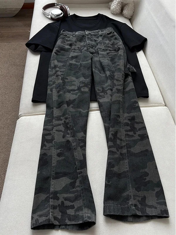 Cleanfit American Camouflage Jeans Men's Waed Retro Deconstructed Work Pants Loose Straight Leg Long Trousers Casual Sle
Cleanfit American Camouflage Jeans Men's Waed Retro Deconstructed Work Pants Loose Straight Leg Long Trousers Casual Sle