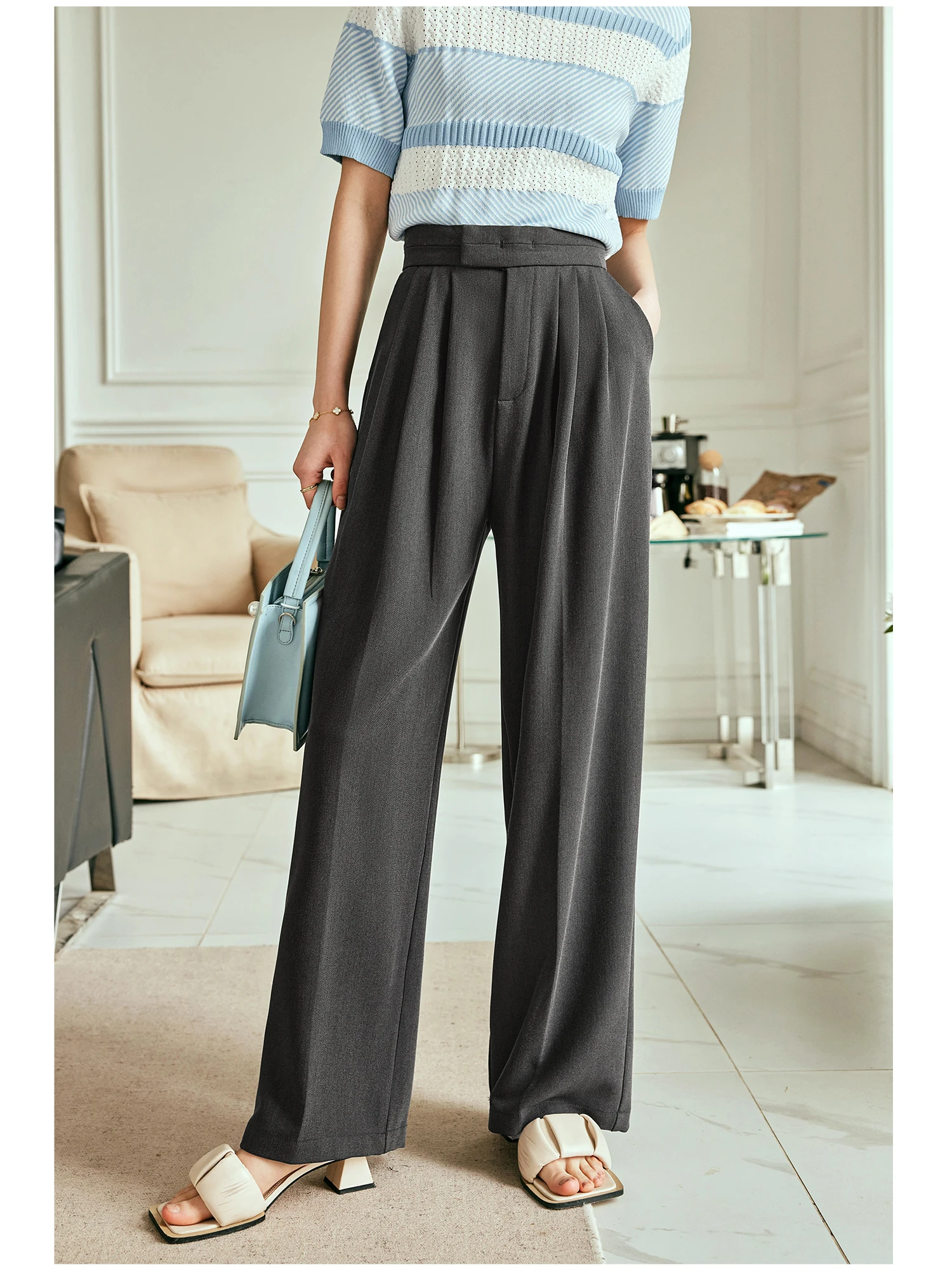 OLrain Women's Dress Pants 2025 High Waist Tailored Trousers Female Straight Wide Leg Fluid Pant Clothing Office Wear O23XK80162
OLrain Women's Dress Pants 2025 High Waist Tailored Trousers Female Straight Wide Leg Fluid Pant Clothing Office Wear O23XK80162