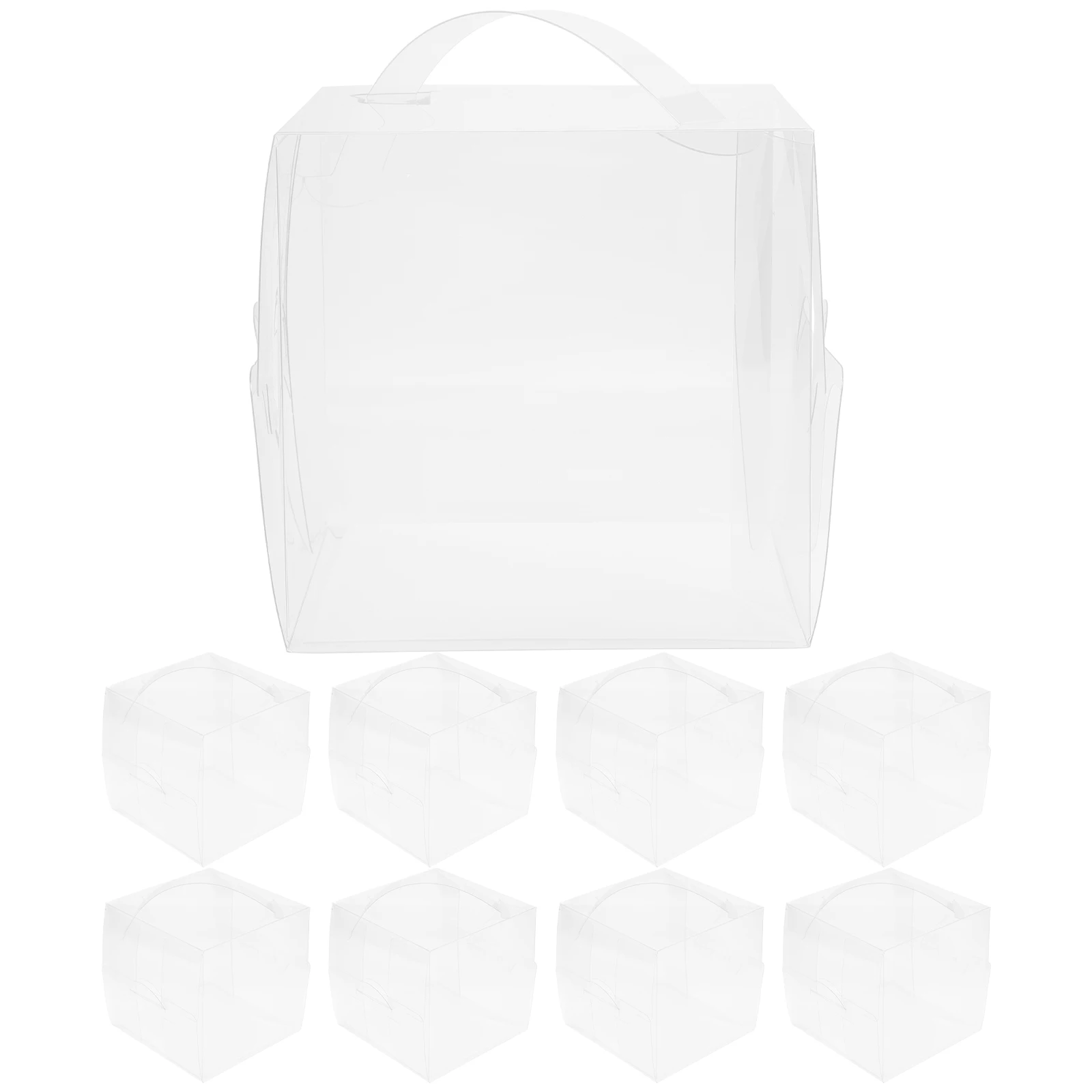 10pcs Cake Boxes Clear Transparent Plastic Portable Birthday Cake Carrier H les Odorless Packaging Storage Box
10pcs Cake Boxes Clear Transparent Plastic Portable Birthday Cake Carrier H les Odorless Packaging Storage Box
