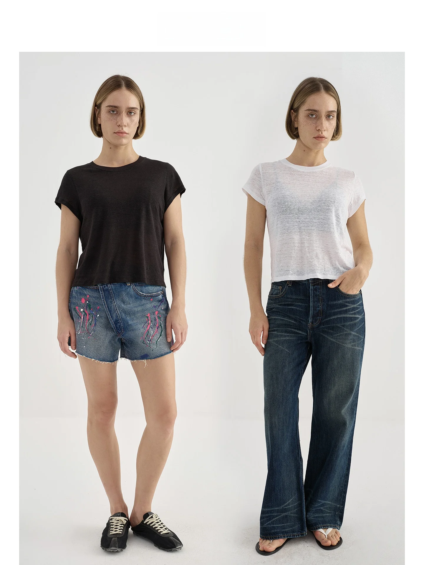 Mincollection Lin Zhi Qing Snowflake T-irt Comfortable Breathable oulder Full Linen Bamboo Texture Commute Versatile Summer
Mincollection Lin Zhi Qing Snowflake T-irt Comfortable Breathable oulder Full Linen Bamboo Texture Commute Versatile Summer