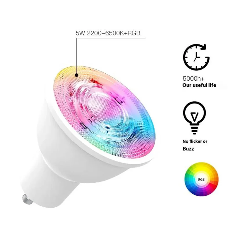 Graffiti 5W Smart LED Spotlight RGBCW Dimmable GU10 Interface Bulb for Home Compatible Zigbee OLED Display Android for Hotels
Graffiti 5W Smart LED Spotlight RGBCW Dimmable GU10 Interface Bulb for Home Compatible Zigbee OLED Display Android for Hotels