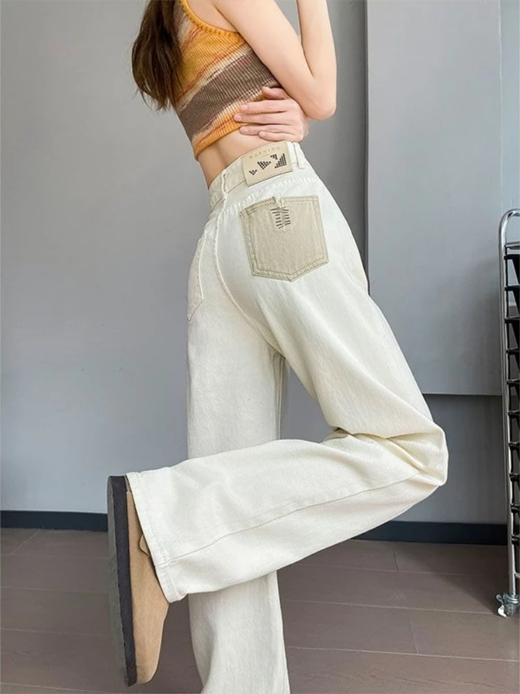 Vintage Wide Leg Jeans for Women Loose Fit Slimming Draped Petite Spring Autumn Casual High Waist Stretch Denim Trousers Fashion
Vintage Wide Leg Jeans for Women Loose Fit Slimming Draped Petite Spring Autumn Casual High Waist Stretch Denim Trousers Fashion