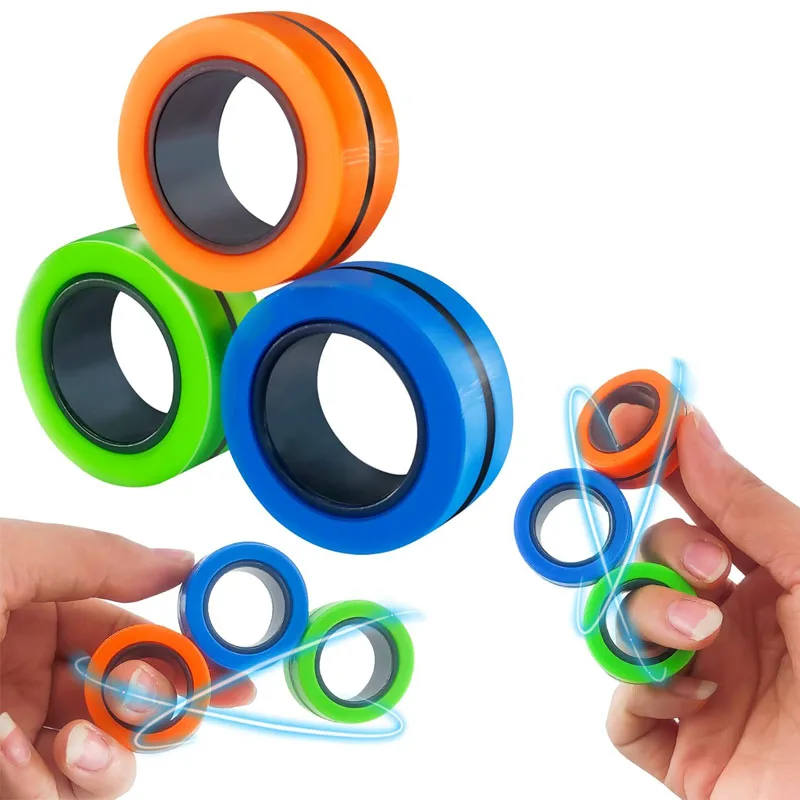 Magnetic Finger Fidget Rings 3PCS Set Stress And Anxiety Relief Toys EDC Cool Gadgets Idea Gifts for Adults Teenage Boys
Magnetic Finger Fidget Rings 3PCS Set Stress And Anxiety Relief Toys EDC Cool Gadgets Idea Gifts for Adults Teenage Boys