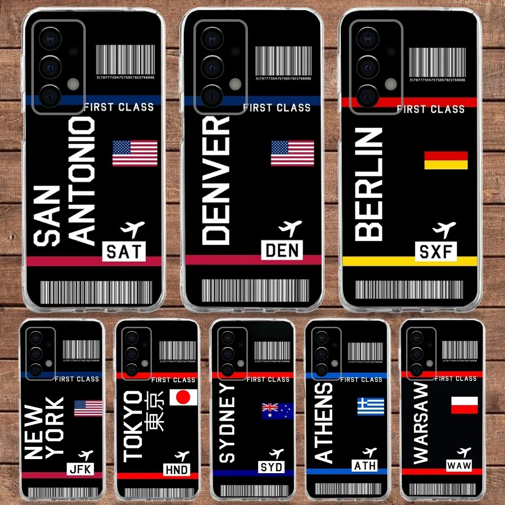 Boarding Pass Plane Ticket Phone Case For Samsung Galaxy A71,70,52,40,51,31,A50,21S,30S,Note20ultra Transparent Soft Cover
Boarding Pass Plane Ticket Phone Case For Samsung Galaxy A71,70,52,40,51,31,A50,21S,30S,Note20ultra Transparent Soft Cover