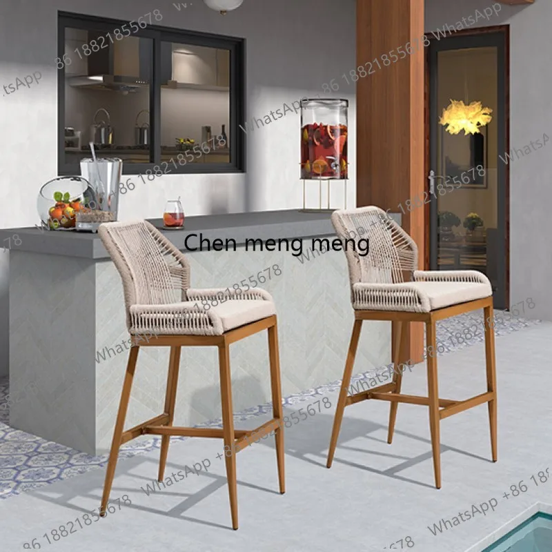 Outdoor High Chair Hotel Garden Terrace Rope Chair Villa Courtyard Outdoor Chair Teak Furniture
Outdoor High Chair Hotel Garden Terrace Rope Chair Villa Courtyard Outdoor Chair Teak Furniture
