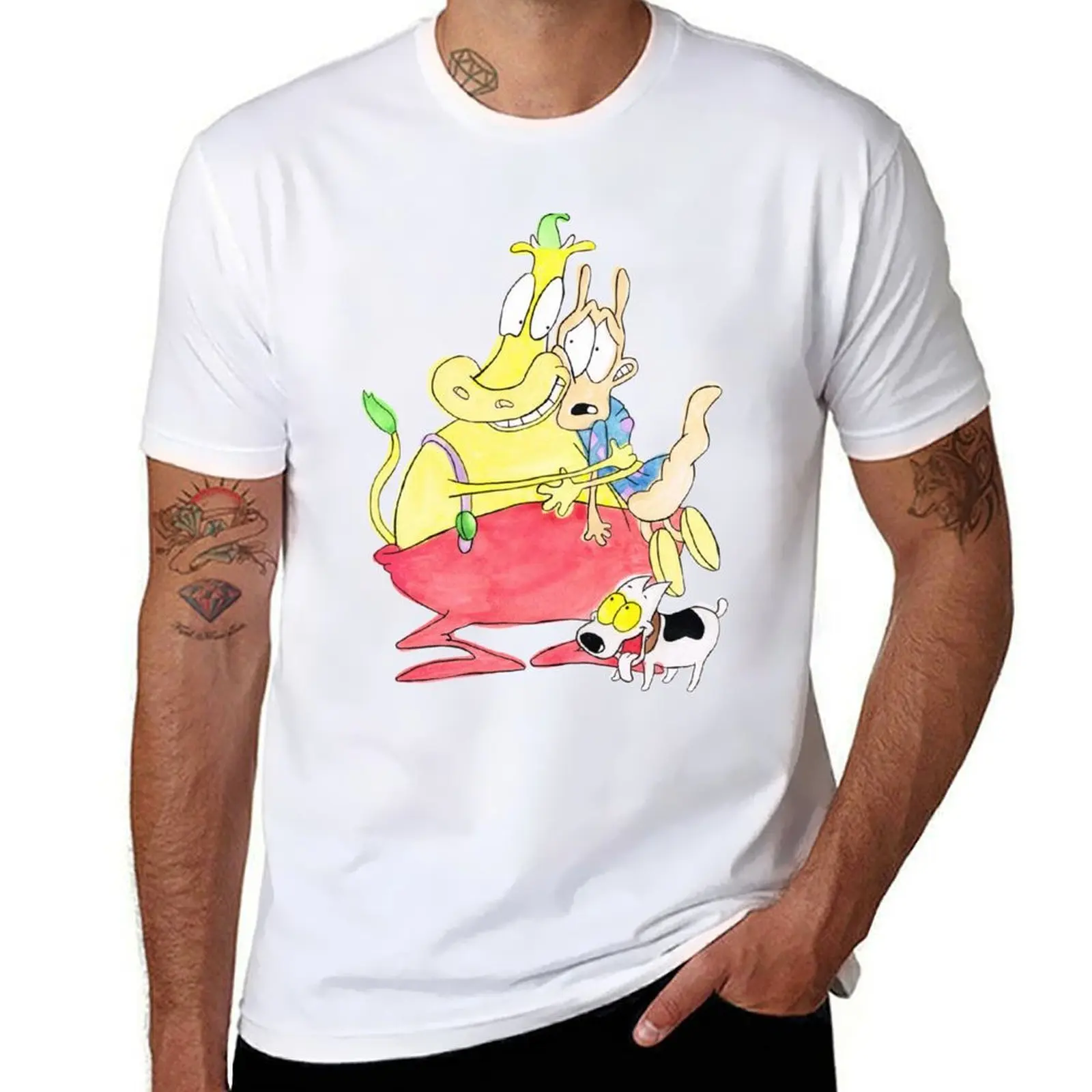 Rocko, Heffer and Spunky T-Shirt cotton t shirt man man t shirts graphic T-Shirt
Rocko, Heffer and Spunky T-Shirt cotton t shirt man man t shirts graphic T-Shirt