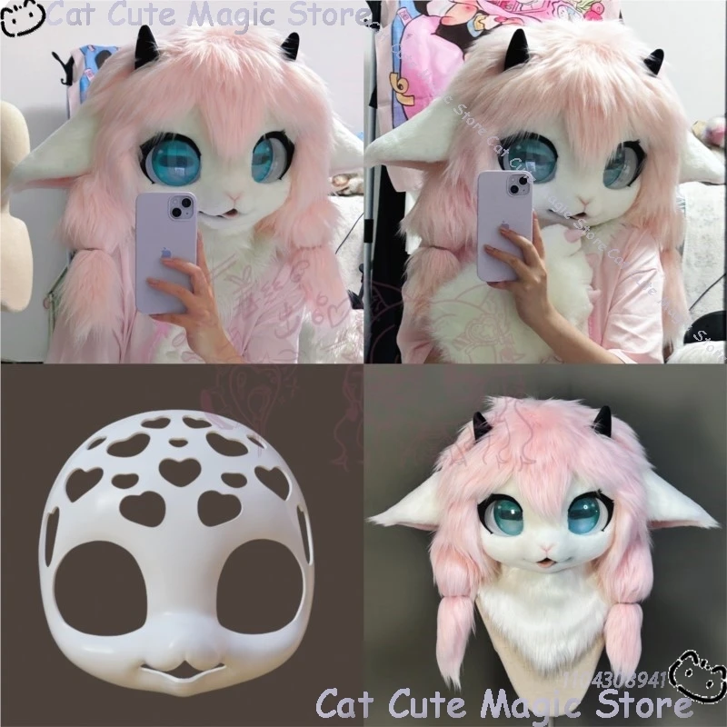 Furry Japanese Skull Cute Mask Fursuit Cosplay Prop 3D Print PLA Resinous Costume Man Women Gift Holloween Roleplay Customized
Furry Japanese Skull Cute Mask Fursuit Cosplay Prop 3D Print PLA Resinous Costume Man Women Gift Holloween Roleplay Customized