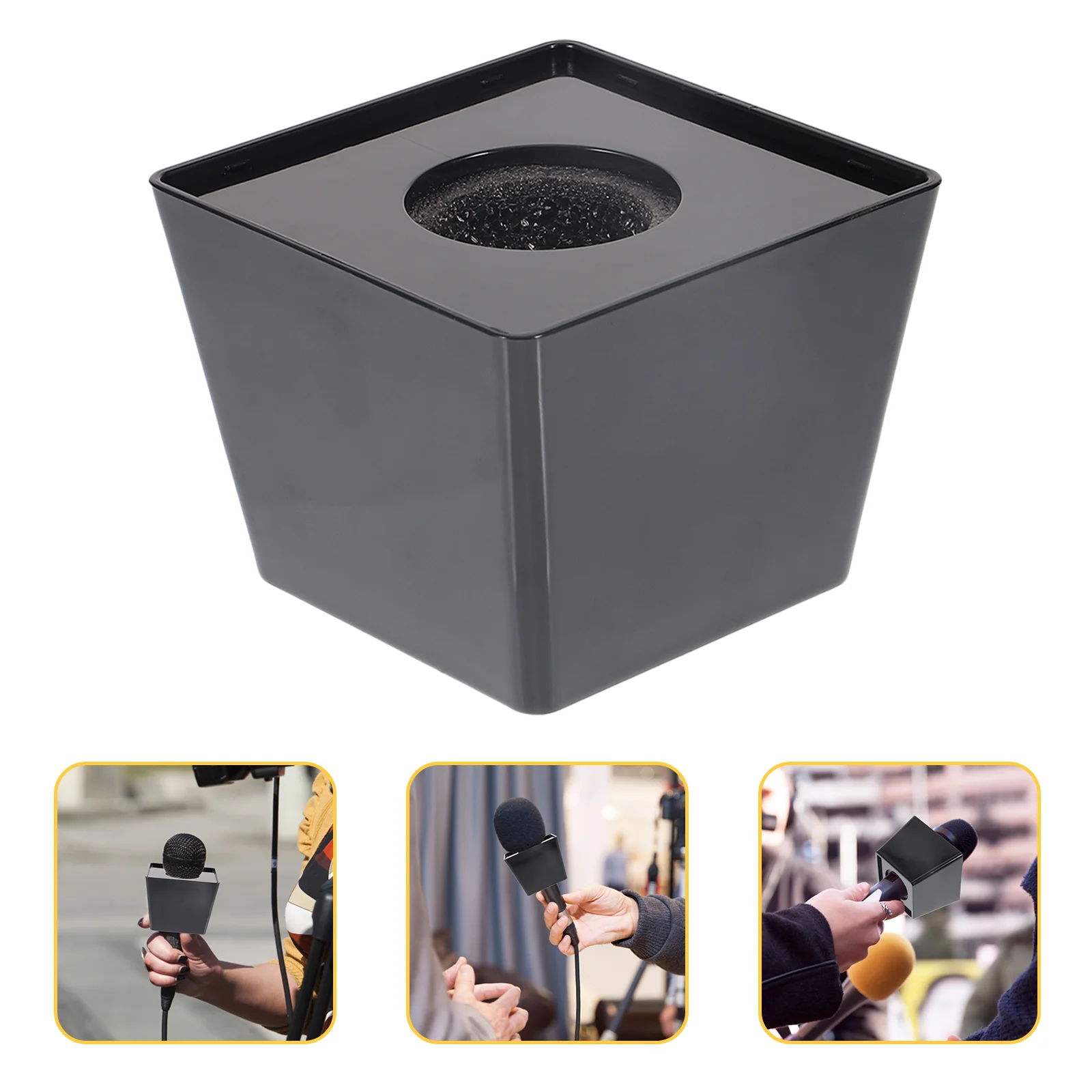 Wireless Microphones Logo Stand Portable Plastic Station Black Trapezoid Flag Durable
Wireless Microphones Logo Stand Portable Plastic Station Black Trapezoid Flag Durable
