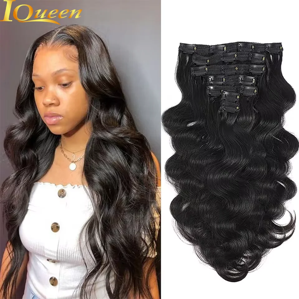 Body Wave Clip In Human Hair Extensions 120g/set Clips In Extension Full Head Brazilian Clip on Hair Extension for Women
Body Wave Clip In Human Hair Extensions 120g/set Clips In Extension Full Head Brazilian Clip on Hair Extension for Women