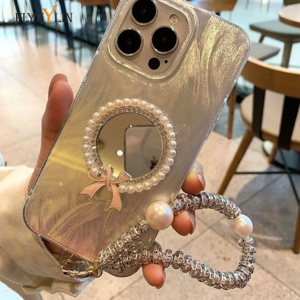 FLYKYLIN Luxury Makeup Mirror Phone Case For Infinix Hot 50i 40 Pro 40i 30 30i 30 Play NFC String Of Pearls Shockproof Shell
FLYKYLIN Luxury Makeup Mirror Phone Case For Infinix Hot 50i 40 Pro 40i 30 30i 30 Play NFC String Of Pearls Shockproof Shell