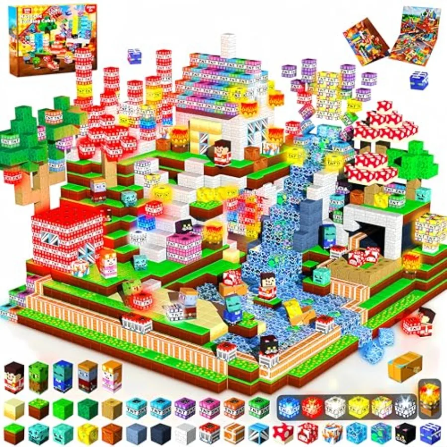 Magnetic Building Blocks for Ages 3-8 ABS Plastic Multicolor Light-Up Feature STEM Learning Support
Magnetic Building Blocks for Ages 3-8 ABS Plastic Multicolor Light-Up Feature STEM Learning Support