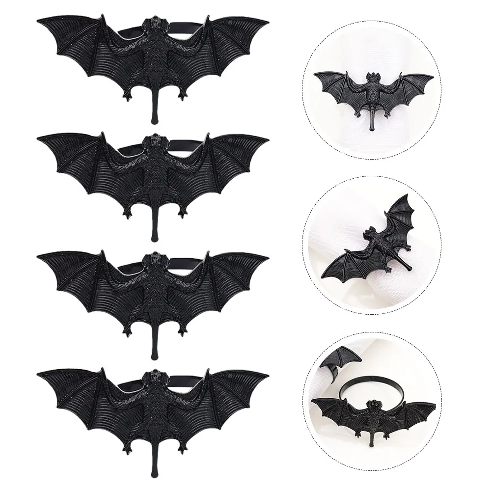 4Pcs Bat Design Napkin Buckles Halloween Supplies Black Ferroalloy Exquisite Workmanship Decorative Napkin Ornaments Party Table
4Pcs Bat Design Napkin Buckles Halloween Supplies Black Ferroalloy Exquisite Workmanship Decorative Napkin Ornaments Party Table