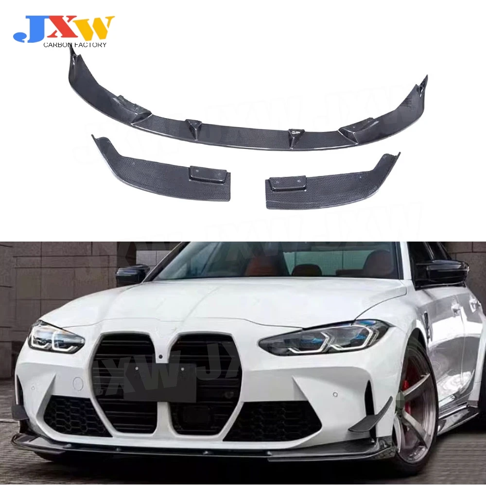 Front Lip Spoiler Splitters Dry Carbon Fiber Head Bumper Chin Body kits FRP Car Accessories For BMW M3 M4 G80 G82 G83 2020+
Front Lip Spoiler Splitters Dry Carbon Fiber Head Bumper Chin Body kits FRP Car Accessories For BMW M3 M4 G80 G82 G83 2020+