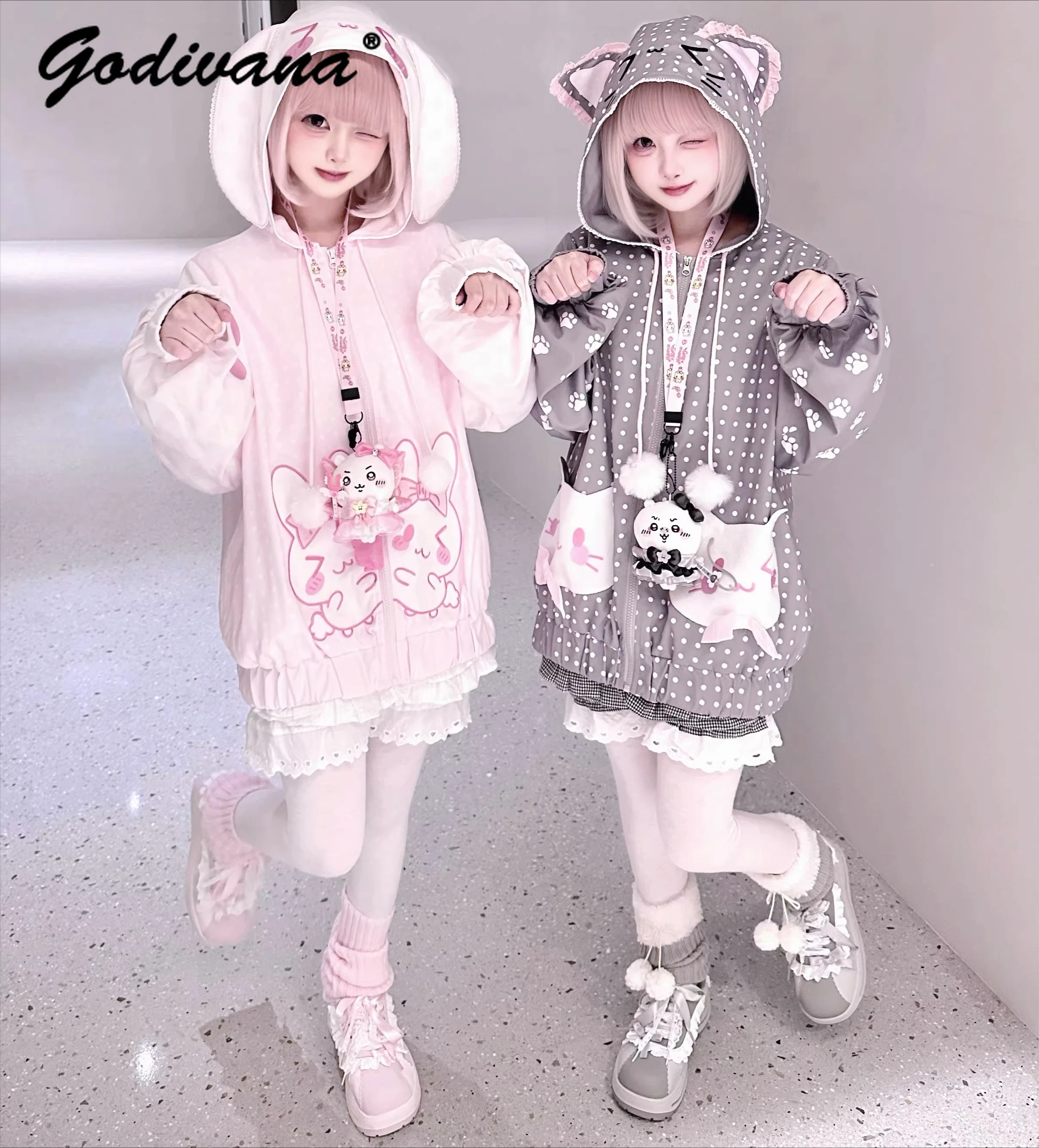 Original Japanese Style New Spring Cute Rabbit Ear Thin Hooded Outwear Daughter Girls Casual Hooded Zipper Jacket Coat
Original Japanese Style New Spring Cute Rabbit Ear Thin Hooded Outwear Daughter Girls Casual Hooded Zipper Jacket Coat