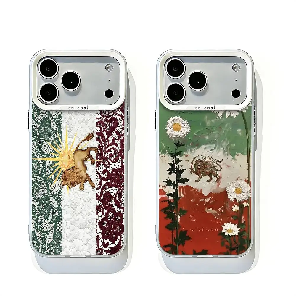 Shir-o-Khorshid I-Iranian White Matte Bumper Cover For iPhone 17 16 15 14 13 12 11 Pro Max Large Camera Hole Case
Shir-o-Khorshid I-Iranian White Matte Bumper Cover For iPhone 17 16 15 14 13 12 11 Pro Max Large Camera Hole Case
