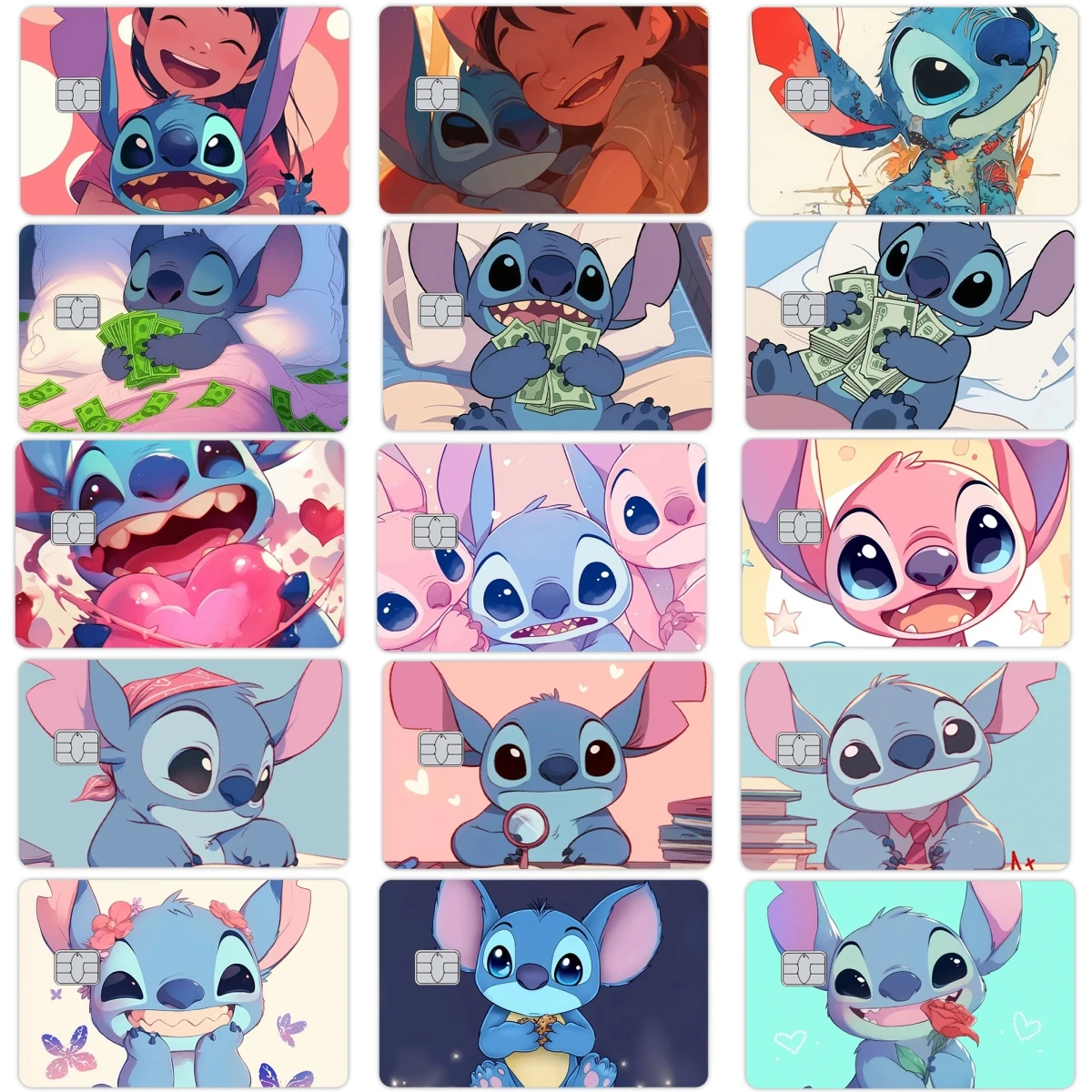 Cartoon Stitch Pattern Anime Diy Credit Debit Card Stickers for Small Chip Front Side Kawaii Couples Decor Matte Film Cover Skin
Cartoon Stitch Pattern Anime Diy Credit Debit Card Stickers for Small Chip Front Side Kawaii Couples Decor Matte Film Cover Skin