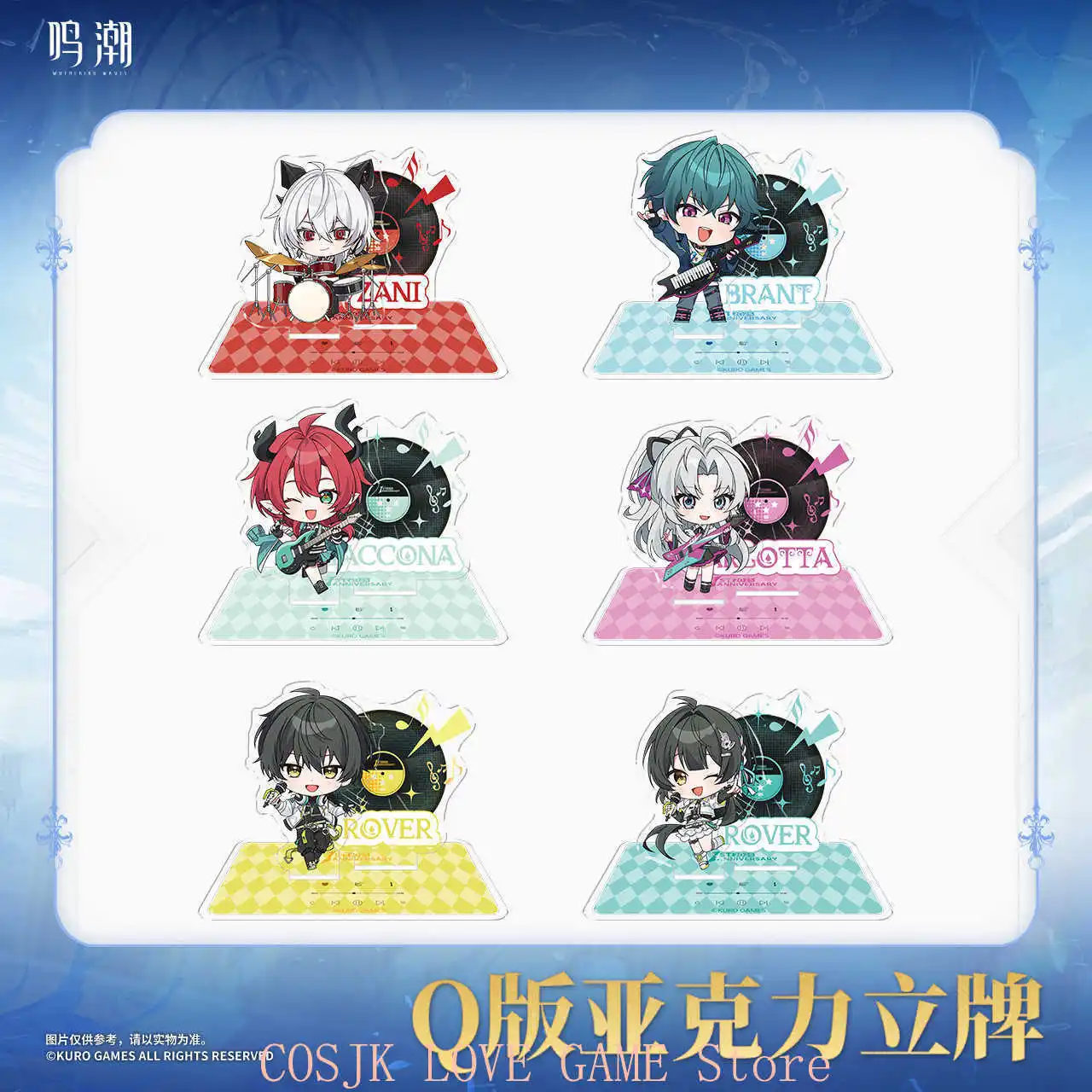 Official Game Kurogame Wuthering Waves Q-version Brant Carlotta Ciaccona Rover Zani Acrylic Stand Anime ornament ACGN Gift
Official Game Kurogame Wuthering Waves Q-version Brant Carlotta Ciaccona Rover Zani Acrylic Stand Anime ornament ACGN Gift