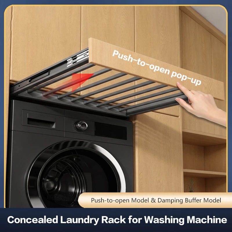 Perfect Pull Out Retractable Clothes Hanger Over Washing Machine With Hidden Rebound Slide Rail And Space Saving Storage Rack
Perfect Pull Out Retractable Clothes Hanger Over Washing Machine With Hidden Rebound Slide Rail And Space Saving Storage Rack