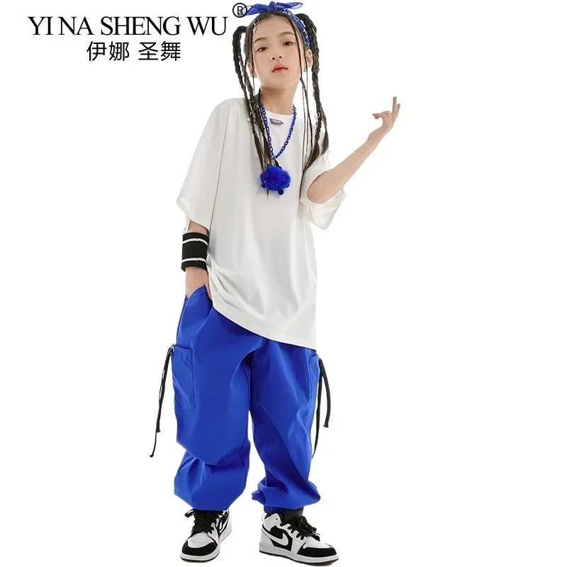 Kids Hip Hop Dance Costume - Loose T-shirt and Blue Pants for Breaking Jazz Street Dance Performance Boys Girls Outfit
Kids Hip Hop Dance Costume - Loose T-shirt and Blue Pants for Breaking Jazz Street Dance Performance Boys Girls Outfit