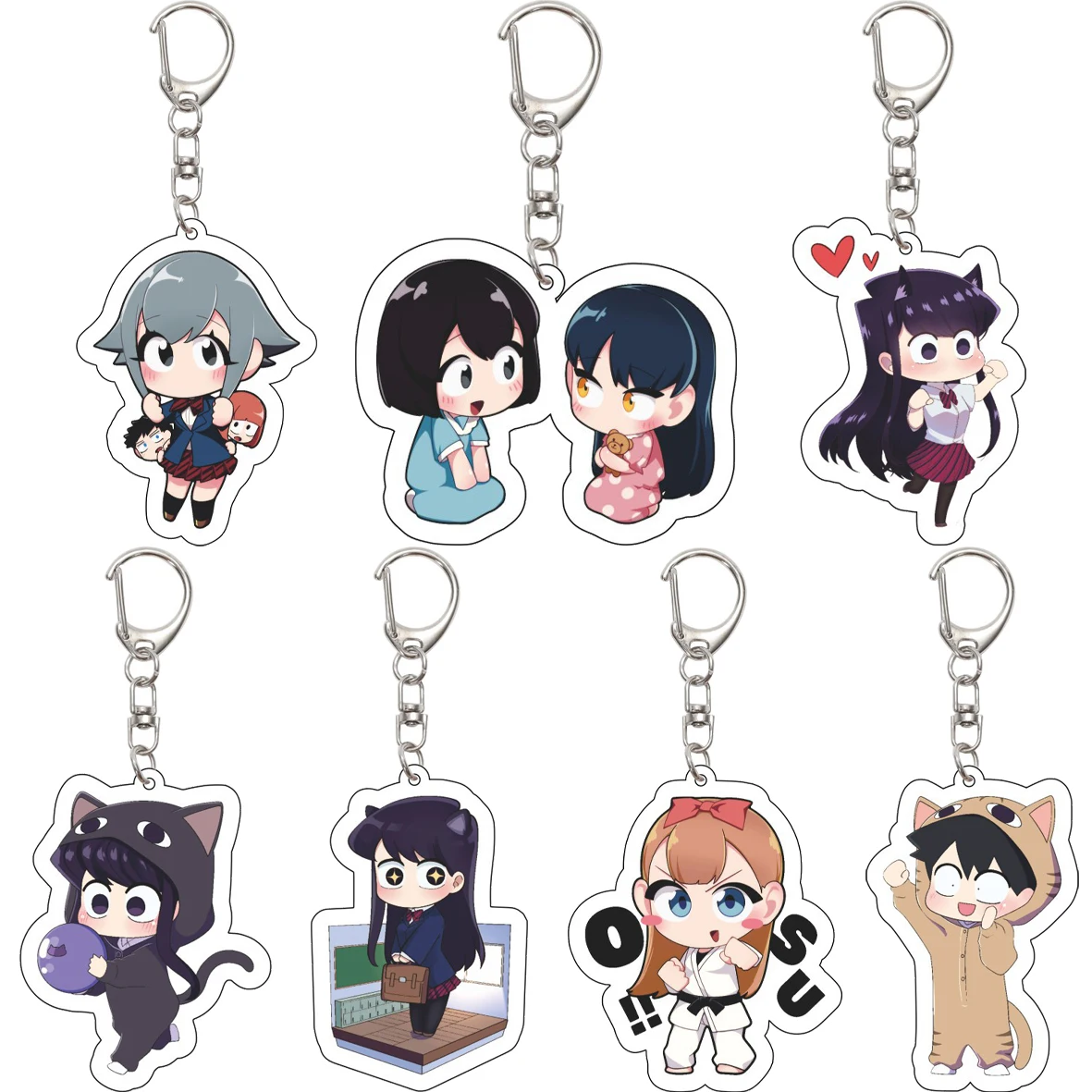 55MM Keychain Anime Komi Can't Communicate Komi Shouko Tadano Hitohito Osana Najimi Ren Yamai Acrylic Key Chain Cute Gifts
55MM Keychain Anime Komi Can't Communicate Komi Shouko Tadano Hitohito Osana Najimi Ren Yamai Acrylic Key Chain Cute Gifts
