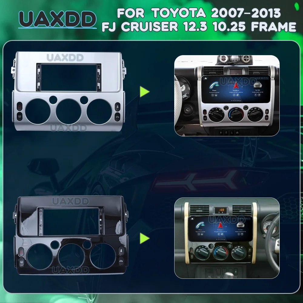 Комплект для установки автомагнитолы 2DIN на приборную панель для Toyota FJ Cruiser 2007-2013: рамка, мультимедийный адаптер, кабель для подключения Android-плеера, CD/MP5-радио
Комплект для установки автомагнитолы 2DIN на приборную панель для Toyota FJ Cruiser 2007-2013: рамка, мультимедийный адаптер, кабель для подключения Android-плеера, CD/MP5-радио