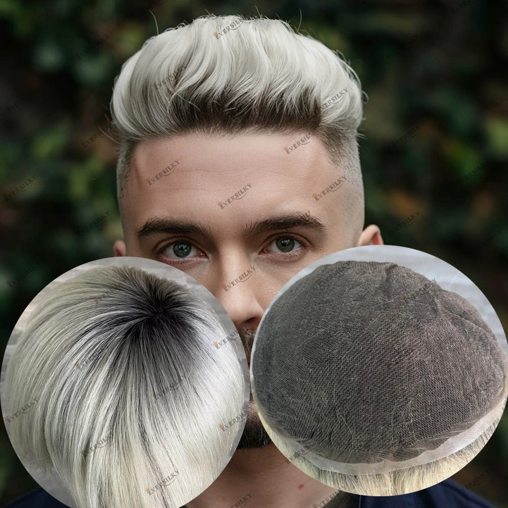 Durable Swiss Lace Full Lace Ombre Blonde Human Hair Men’s Toupee 1BT60R 1BT613# Brown Black Breathable Capillary Prosthesis
Durable Swiss Lace Full Lace Ombre Blonde Human Hair Men’s Toupee 1BT60R 1BT613# Brown Black Breathable Capillary Prosthesis