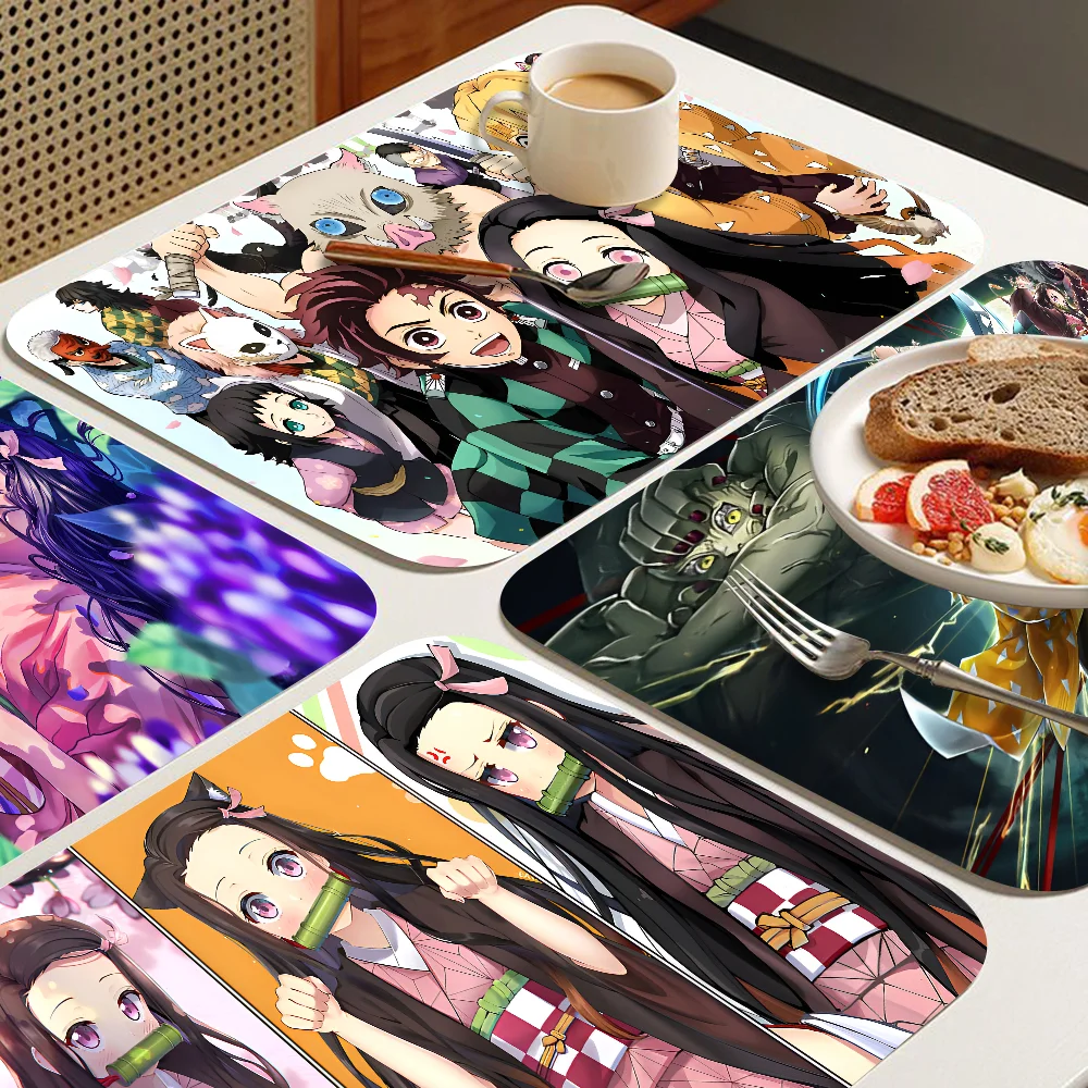 Anime Nezuko Demon Slayer Kitchen Draining Mat Non-slip Drain Dish Mats Pad Heat Resistant Placemat Dinnerware Dustproof Pads
Anime Nezuko Demon Slayer Kitchen Draining Mat Non-slip Drain Dish Mats Pad Heat Resistant Placemat Dinnerware Dustproof Pads