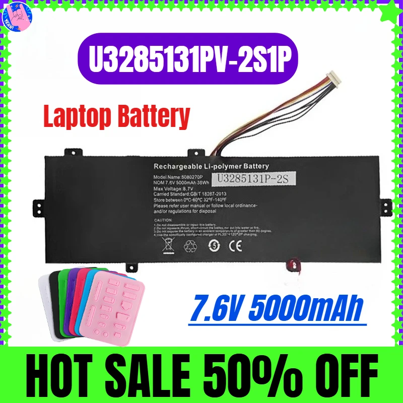7.6V 5000mAh for Jumper EZbook S5 U3285131PV-2S1P Laptop Battery
7.6V 5000mAh for Jumper EZbook S5 U3285131PV-2S1P Laptop Battery