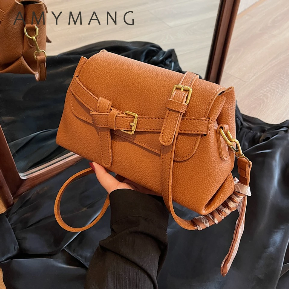 AMYMANG Vintage Small Pebble Pu Leather Crossbody Bag for Women Scarf Decor Golden Buckle Shoulder Purses Handbag for Daily Use
AMYMANG Vintage Small Pebble Pu Leather Crossbody Bag for Women Scarf Decor Golden Buckle Shoulder Purses Handbag for Daily Use