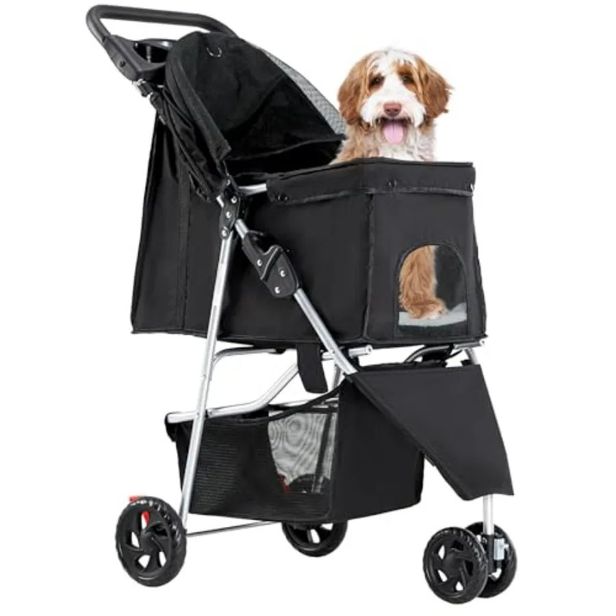 NEWBULIG 3 Wheel Pet Stroller for Dogs and Cats, Foldable, Lightweight and Durable, Ideal for Small to Medium Pets, Includes St
NEWBULIG 3 Wheel Pet Stroller for Dogs and Cats, Foldable, Lightweight and Durable, Ideal for Small to Medium Pets, Includes St