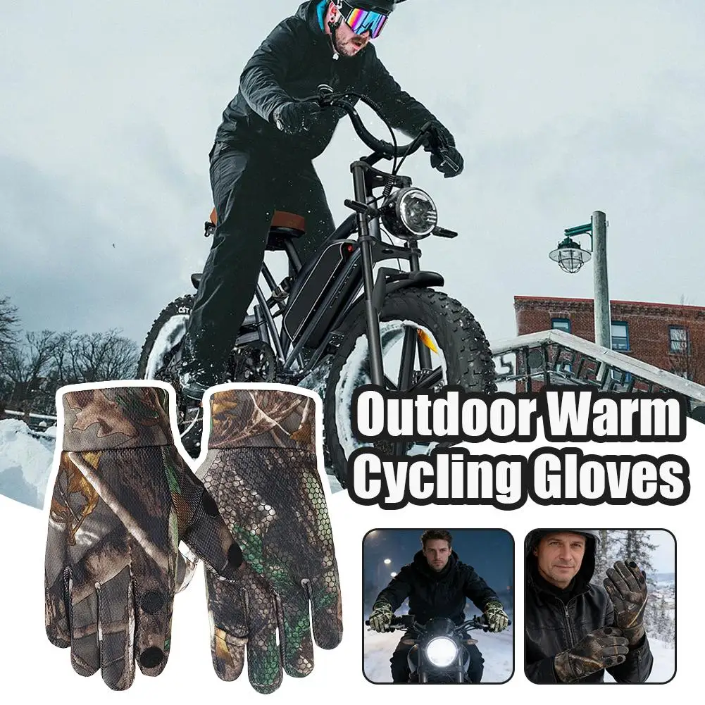 Велосипедные перчатки с полным пальцем, камуфляжные перчатки, зимние уличные утолщенные охотничьи перчатки на флисовой подкладке, дышащие с сенсорным экраном
Велосипедные перчатки с полным пальцем, камуфляжные перчатки, зимние уличные утолщенные охотничьи перчатки на флисовой подкладке, дышащие с сенсорным экраном