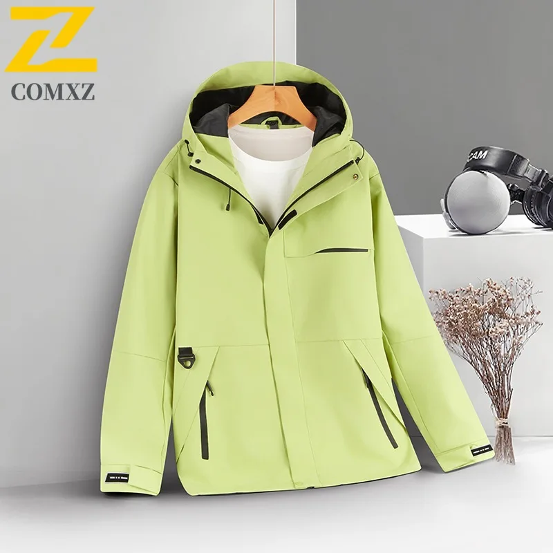 COMXZ 2025 Men mountaineering Hooded Detachable Windbreaker Waterproof Windproof Outdoor sports Trekking Jacket lightweight Coat
COMXZ 2025 Men mountaineering Hooded Detachable Windbreaker Waterproof Windproof Outdoor sports Trekking Jacket lightweight Coat